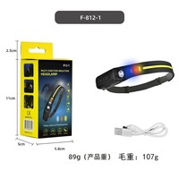 Lampe frontale LED puissante pour la randonnée en plein air, vente chaude, course à pied, escalade, travail, lampe frontale portable rechargeable, étanche