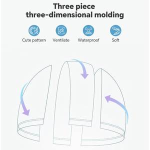 <span class=keywords><strong>Bonnet</strong></span> <span class=keywords><strong>de</strong></span> bain multicolore pour garçons et filles, <span class=keywords><strong>bonnet</strong></span> <span class=keywords><strong>de</strong></span> bain élastique doux pour enfants, vente en gros bon marché - Product Image 5
