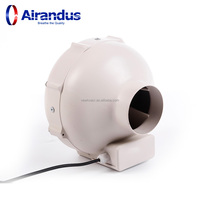 Ventilateur d'extraction circulaire carré pour salle de bain, nouvelle conception HVACR, faible bruit, ventilateur de conduit en ligne pour système de ventilation
