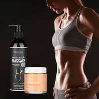 Rubioarôme – Gel végétalien chaud anti-Cellulite, crème pour le corps, le ventre, la taille, les jambes, huile de Massage, perte de poids, ensemble de crème amincissante