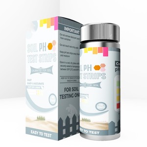 Đất Bộ dụng cụ xét nghiệm ph3.5-9.0 đất <span class=keywords><strong>pH</strong></span> Kiểm tra Strips kiểm tra giấy cho vườn trang trại, cây, rau, hoa - Product Image 1