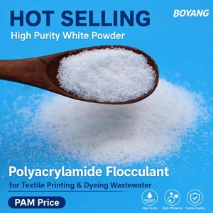 Poliacrilamida en Polvo Blanco de Alta Pureza, Floculante para Aguas Residuales de Impresión y Teñido Textil, Precio de <span class=keywords><strong>PAM</strong></span> - Product Image 1