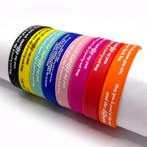 Pulsera Elástica de Silicona Personalizada con Mensaje o Logotipo, Sin Pedido Mínimo, Muestra Gratuita, OEM, Económica - Product Image 4