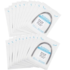 Stainless Steel Archwires 016-022 Natural Type Orthodontic <b>Wire</b> Upper Lower Pack Of 10 - Product Image 1