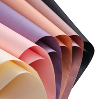 58*58cm 15 pièces Sacs Fenghua couleur unie, double face, PVC enduit épaissi, imperméable, matériau d'emballage pour fleurs pour les fleuristes