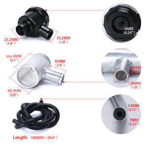 Kit de soupape de décharge Poyracing 17-21 Can Am X3 Turbo non refroidi par intercooler, accessoire moto, soupape d'émission BOV - Product Image 3