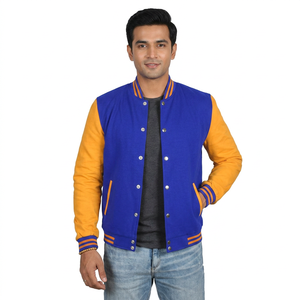 <b>Men</b> Varsity <b>Jacket</b> <b>for</b> <b>men</b> made with smooth outer shell and rib edges giving a <b>smart</b> and simple touch to daily Design - Product Image 1