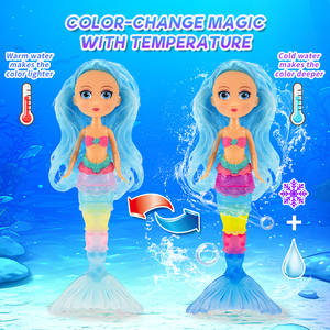 SY 7,5 pulgadas Mini <span class=keywords><strong>sirena</strong></span> princesa muñeca pequeña <span class=keywords><strong>sirena</strong></span> vestir bebé muñeca juguete para juego <span class=keywords><strong>de</strong></span> simulación marioneta teatro producto - Product Image 6