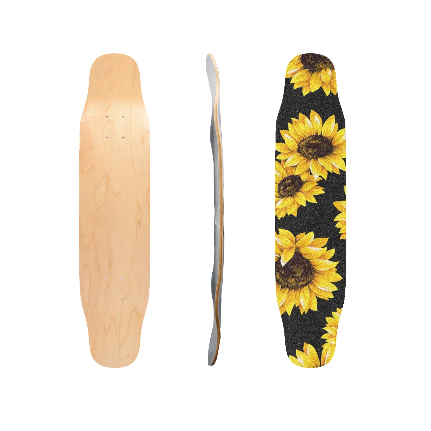 Wholesale Adults Unisex Multicolour Shapes Cruiser Skateboard Longboard Decks