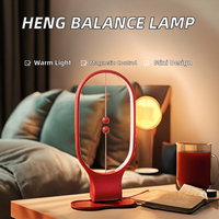 Lampe de table LED mini Balance avec abat-jour conique en ABS, lumière de nuit magnétique moderne pour intérieur, CRI élevé 80, durée de vie de 35 000 heures
