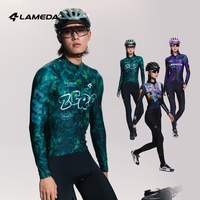 LAMEDA Ropa de Ciclismo Personalizada para Hombre, Jersey de Ciclismo Softshell de Invierno, Forro Polar Térmico, Resistente al Agua