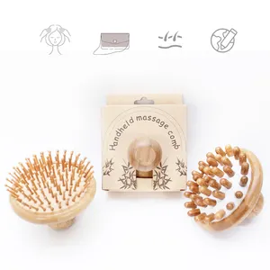 High Quality Hair Comb Bamboo Hair Anti Static Hair Straightener Comb Handheld Head Massage Comb