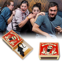 Vente en gros de jouets farces Halloween : souris, araignée, chauve-souris, boîte d'allumettes, jouet amusant en plastique, apparition soudaine, effroi, tours de magie, blague, cadeaux