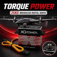 Servomoteur pour drone quadricoptère XQ-BLS8125D 25kg, rapide 0.07s, brushless, étanche, engrenage en acier inoxydable, boîtier en aluminium CNC, 8.4V