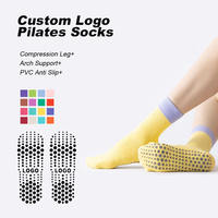 Chaussettes de yoga tricotées tendance pour la récupération – Douces, antidérapantes, absorbantes et respirantes, mignonnes, pour femme, collection printemps