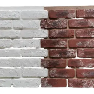人工壁クラッディングPUレンガ壁パネルホームリノベーション3Dフォームレンガ壁カバーインテリア & エクステリア用