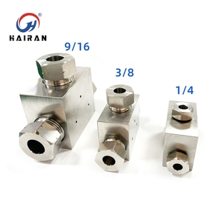 KM-T Waterjet Spare <strong>Parts</strong> 60K Tee Assembly 1/4 10079481/ <strong>3</strong>/8 10078590/ 9/16 10079465 Three <strong>Way</strong> Adapter - Product Image 2
