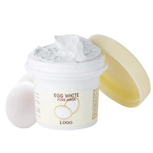 Les soins du visage de marque privée en gros de skinfood éliminent les points noirs et les cellules mortes de la peau masque lisse et masque d'oeuf de pores blancs doux - Product Image 1