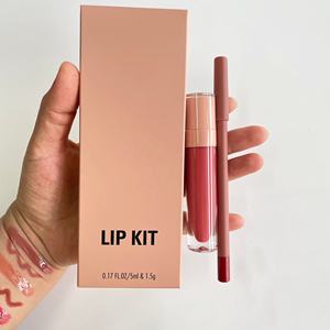 طقم ملمع شفاه من اصنعها بنفسك يمكنك وضع شعارك عليها خصيصًا من نباتي مع بطانة للشفاه - Product Image 3