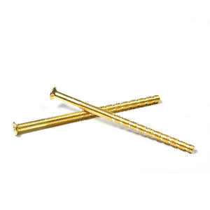 Kit pour <span class=keywords><strong>Stratocaster</strong></span> Laiton Acier Inoxydable Vis Machine Ovale Tête Fendue Tête Plate DIN963 Vis Dorées Système Métrique - Product Image 2