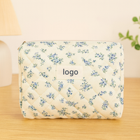 Sac de toilette en toile matelassé à fermeture éclair avec logo personnalisé, de grande taille, imprimé, de qualité supérieure, en gros, fabriqué en Chine, pour femmes