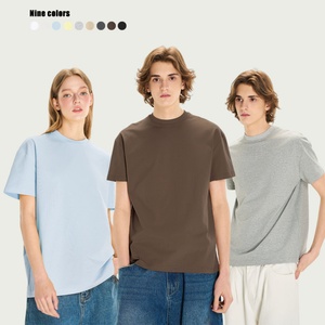 Camiseta de Manga Corta Solona de 240g, Estilo Americano, para Hombre y Mujer, Color Sólido, para Verano, 240 Gramos, para Serigrafía - Product Image 4