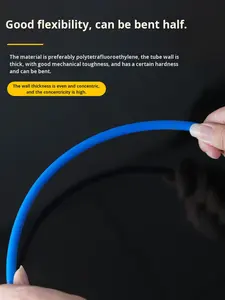 रंगीन ptfe ट्यूबिंग एसिड अलकाली प्रतिरोधी जंग प्रतिरोधी हार्ड फ़ेप प्लास्टिक लाल नीला काला पॉलीटेट्राफ्लोरोइथिलीन ट्यूबिंग - Product Image 5