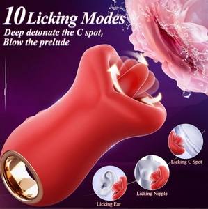 <strong>New</strong> Wholesale Amazing 3-in-1 Women Oral Stimulator Breast Teasing Orgasm Clitoral Sucking Licking Big Mouth Toy Tongue <strong>Vibrator</strong> - Product Image 2
