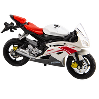 Figurines de moto sportive en alliage HX à l'échelle 1:18, modèle de course en métal moulé sous pression, jouet pour enfant, cadeau unisexe