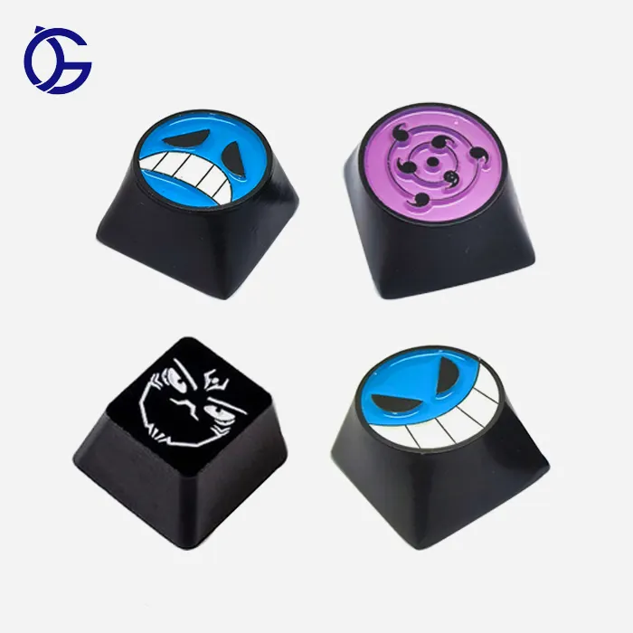 Keycaps OEM 제조업체 금속 스틸 세트 독일 애니메이션 게임 그라디언트 기계식 키보드 사용자 정의 키캡