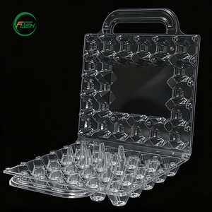 Portauova Individuale in PET con Manico, Contenitore Antiurto per 30 Uova, Imballaggio Trasparente in Plastica per Piccole Fattorie - Product Image 2