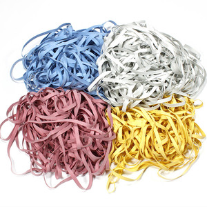 Banda de goma natural de látex impermeable de alta tenacidad Cinta de goma elástica Oeko-tex para ropa interior Accesorio de baño - Product Image 6