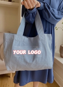 Nouveauté Sac fourre-tout en toile 100% coton avec longues poignées Sac de courses réutilisable Sac fourre-tout en toile pour femmes Impression personnalisée - Product Image 4