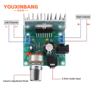 Carte d'amplificateur audio TDA7297 15W+15W Module d'amplificateur numérique 12V DC Mini amplificateur stéréo Amplifier double canal Puissance 2.0 stéréo - Product Image 5