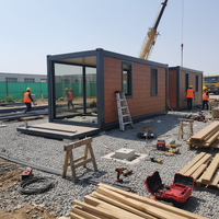 Maison conteneur pliable à construction rapide et économique, étanche, pour dortoir préfabriqué et logement mobile, dépliage rapide, cabine pliable