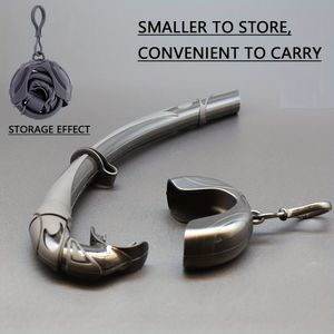 Tubo per Snorkeling Pieghevole all'Ingrosso, Comodo Tubo Respiratorio in Silicone, Boccaglio a <span class=keywords><strong>Tenuta</strong></span> Forte per Apnea - Product Image 2