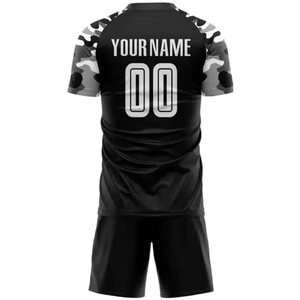 เสื้อฟุตบอลโพลีเอสเตอร์ 100% แบบสั่งทำพิเศษ พร้อมบริการ OEM ระบายอากาศได้ดี นุ่ม ยืดหยุ่น แห้งเร็ว ป้องกันแบคทีเรีย ชุดกีฬาฟุตบอล - Product Image 6