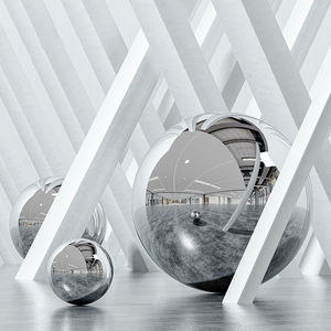 Fabrikpreis 201 430 304 310S 303 Spiegel-Metallkugeln Titan Aluminium Edelstahl Gold Hohle Dekorative Kugeln - Product Image 6