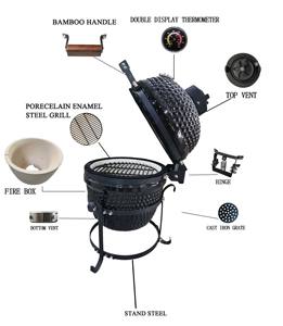 KIMSTONE 13 zoll <span class=keywords><strong>kamado</strong></span> grill keramik <span class=keywords><strong>barbecue</strong></span> grill <span class=keywords><strong>mini</strong></span> fumoir en céramique <span class=keywords><strong>kamado</strong></span> <span class=keywords><strong>Barbecue</strong></span> en céramique grill - Product Image 3