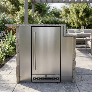 Máquina de Hielo para Isla de Barbacoa, Fabricante de Máquinas de Hielo de 40 kg, Enfriada por Aire, de Acero Inoxidable Negro, Modelo NES-37C-P - Product Image 5