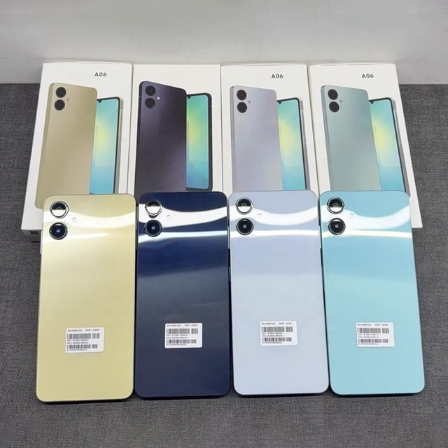 Original Second Hand Cellphone Android for Am Sung A06 Smartphone 128GB 6.7-inch 2sim Used Mobile Phone Wholesale A05 A16