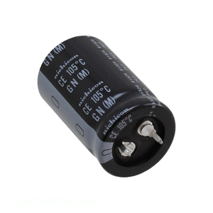 Distribuidor Autorizado, Condensador de Aluminio con Orificio Pasante, 330UF 20% 350V SNAP TH LGN2V331MELA40, 330 uF - Product Image 1