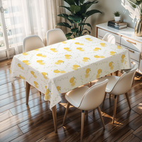 Nappe carrée en plastique RNPT, design facile à nettoyer, pour événements, pour table à manger intérieure