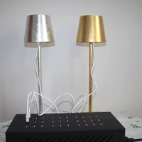 Lampe de table moderne E14 pour restaurant/hôtel, chargeur USB rapide 10 ports, prise de charge universelle, station de charge USB intelligente