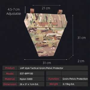 Chaleco Táctico Portaplacas con Bolsa de Entrepierna Protectora y Panel de Asalto Camuflaje - Product Image 6