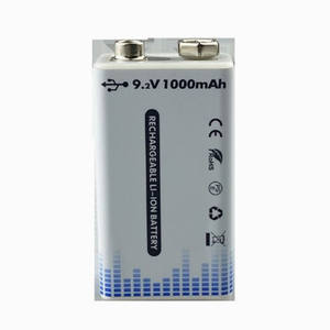 แบตเตอรี่ลิเธียมไอออนแบบชาร์จไฟได้ 9v USB สำหรับขาย - Product Image 3