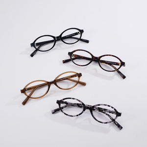 Gafas Ópticas Ovaladas de Acetato Premium Hechas a Mano, Montura Completa con Patrón de Mármol Gris, Bisagras Metálicas de Lujo, Logotipo Personalizado - Product Image 2