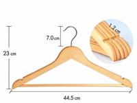 Cintres en bois StorageWorks, design antidérapant, forme triangulaire, 12Wx229Hmm, pour manteaux/chemises/vestes/pantalons/costumes