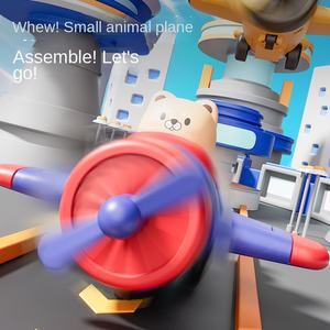 Miniatuur vliegtuigje, hoge kwaliteit, op maat gemaakt, schattig vliegtuigje, <span class=keywords><strong>cartoon</strong></span>, wrijving aangedreven model, ABS vriendelijk plastic speelgoed voor kinderen, cadeau - Product Image 1