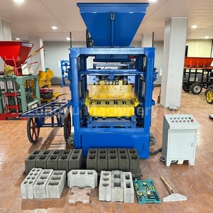 Proveedor de máquinas de ladrillos vende línea de producción de ladrillos de cemento semiautomática de alta calidad 4-26 ladrillos huecos ladrillos de pavimentación sólida - Product Image 2